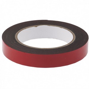 Клейкая лента MATRIX на вспененной основе усиленная, двусторонняя, черная, 12 мм х 5 89083