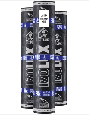 Материал кровельный izoLUX Оптимал ХПП К-СХ-Б-ПП/ПП-3,0кг, рулон 15м²