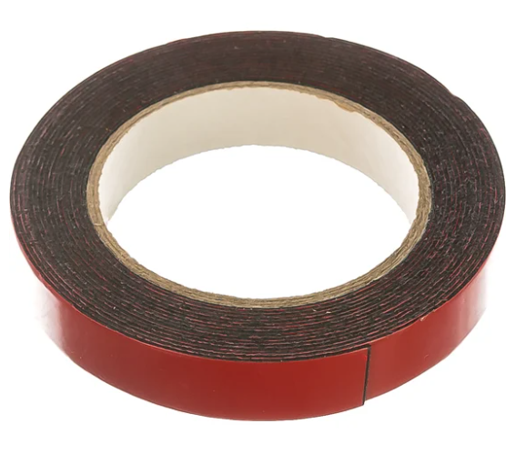 Клейкая лента MATRIX, на вспененной основе, усиленная, двусторонняя, черная, 19 мм х 5 м, 89084