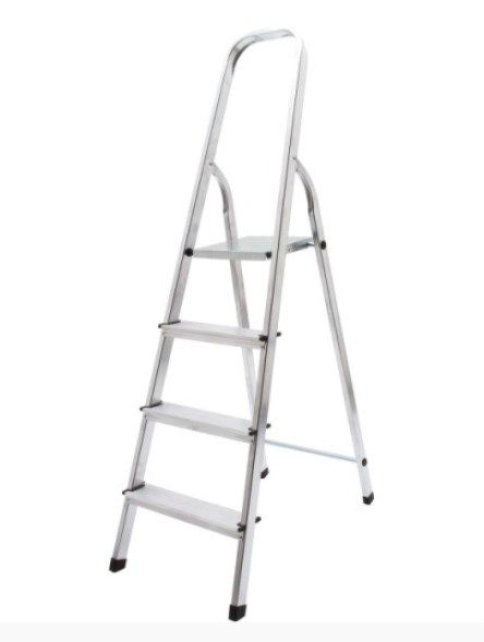 Стремянка оцинкованная UFUK, 4 ступени, высота площадки, 0,88 м, 5,8 кг