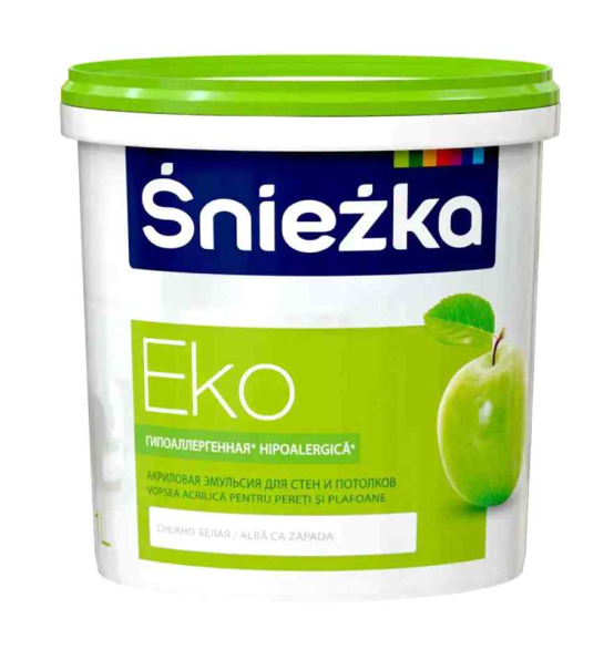 Краска акриловая Sniezka Eko, 1л.