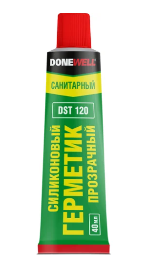 Герметик DoneWell силиконовый санитарный прозрачный 40мл DST-120