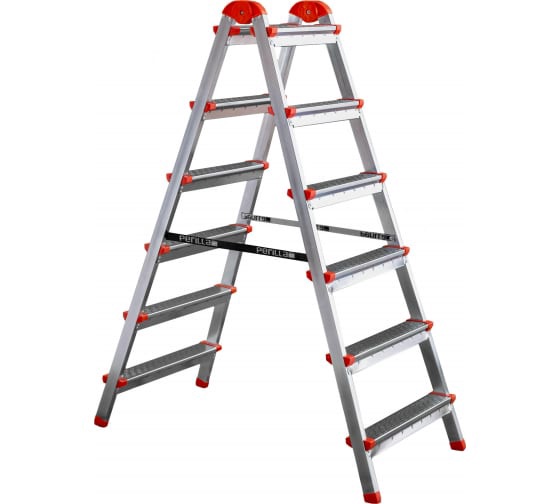 Стремянка стальная двухсторонняя 6-и ступенчатая  ЯРУС