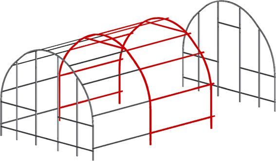 Удлинение к теплице Садовод Элит - 40, 2м