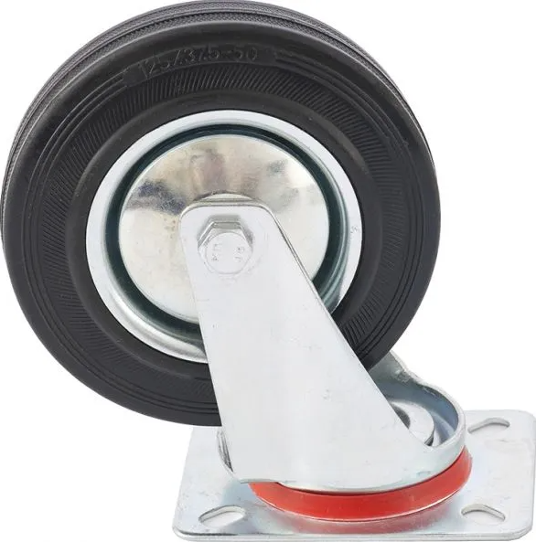 Колесо поворотное d-160мм,крепление платформенное, Сибртех, 68717