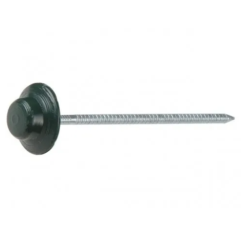 Гвоздь для битумного еврошифера 2,5х70 зелёный круглый (100 шт в уп.), арт. SM-24840-100