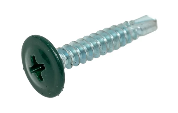 Саморезы прессшайба сверло 4,2х19 (6005) зелен. (уп.200шт)