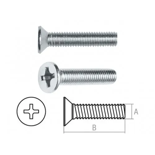Винт М5х20 мм потай. головка, цинк, DIN 965 (25 шт в зип-локе) STARFIX (SMZ1-47826-25)