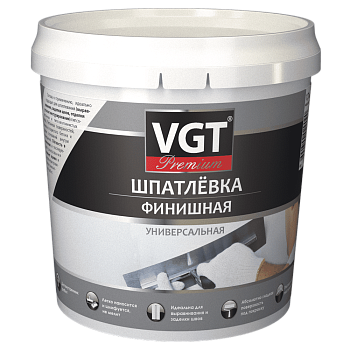 Шпатлевка ВД финишная VGT Premium 3,6 кг.
