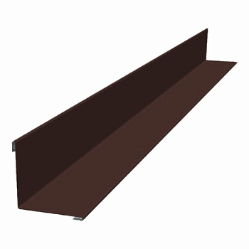 Планка угла внутреннего 75х75 (h=2м,толщ.=0,45мм) Пэ-RAL8017(коричневый)