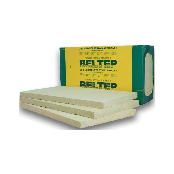 Плиты БЕЛТЕП из мин. ваты ЛАЙТ 1200х600х100 (2,88м²; 0,288м³; 50кг/м³)