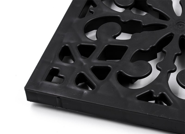 Решетка пластиковая декоративная к дождеприемнику (черный), ДИ02405000