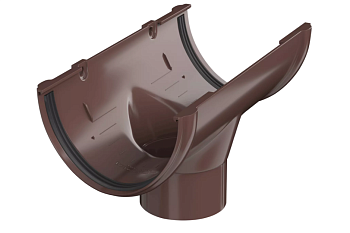 Воронка желоба, коричневый, D125/82 ТН