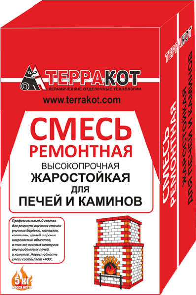 Смесь ремонтная "Терракот" жаростойкая 5кг