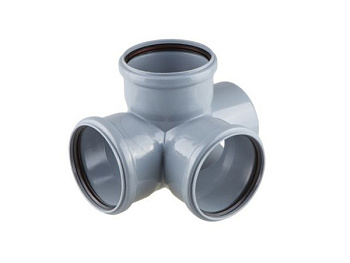 Крестовина для внутренней канализации 110/110/110х87 РосТурПласт, арт.36539