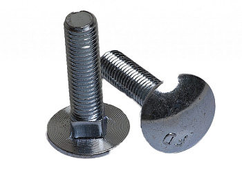 Болт мебельный 8х30, цинк, прочн. 4.8 DIN 603 (пакет/6шт)