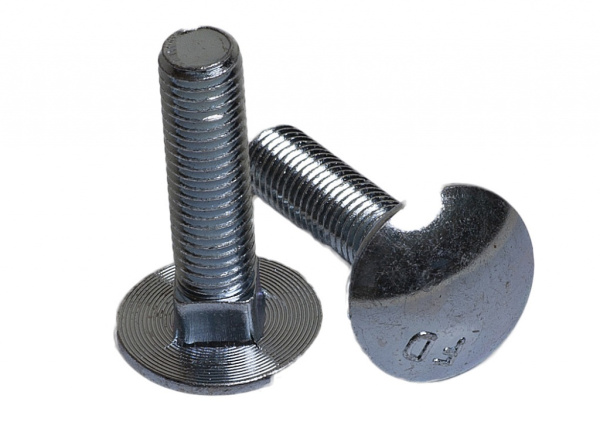 Болт мебельный 8х30, цинк, прочн. 4.8 DIN 603 (пакет/6шт)