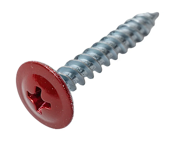 Саморезы прессшайба острые 4,2х25 (3005) винно-красн. (уп.200шт)