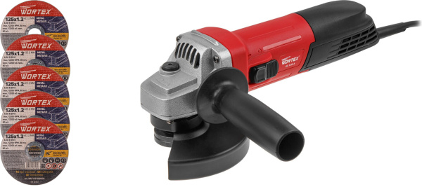 Одноручная углошлифмашина WORTEX AG 1213-4 в кор.