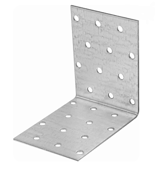 Уголок крепежный равносторонний 60х80х80 мм KUR белый цинк STARFIX, арт.SMP-26040-1