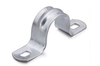 Скоба металл. двухлапковая d 12-13 мм (10 шт)