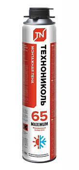 Пена монтажная профессиональная Технониколь 65 MAXIMUM всесезонная 990гр