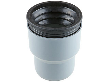 Переход на чугун для внутренней канализации в комплекте с манжеткой 110/124 РосТурПласт, арт.15580