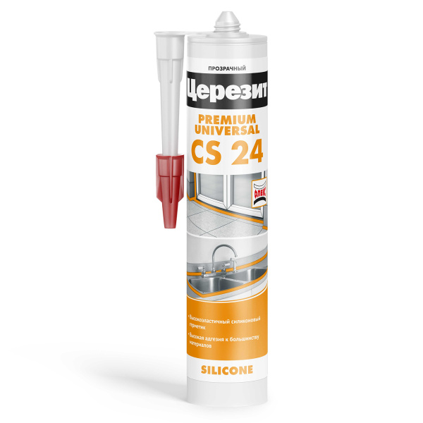 Герметик Ceresit CS-24 универсальный прозрачный (280мл)