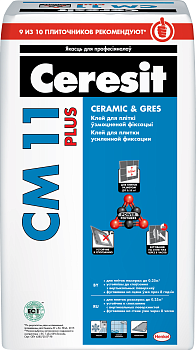 Клей для плитки СМ11 Ceresit PLUS CERAMIC&GRES, (25кг)