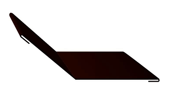 Планка перехода ската (внутренняя)/Эконом Плюс-Пэ-RAL8017