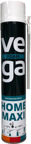 Пена монтажная бытовая Vega MAXI 750мл.