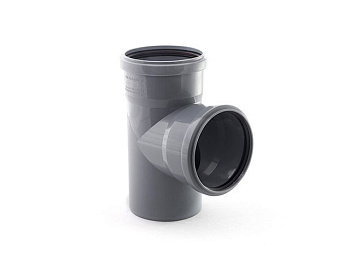 Тройник для внутренней канализации 110/110х87 РосТурПласт, арт.36574