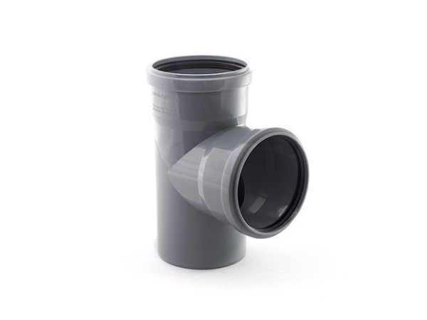 Тройник для внутренней канализации 110/110х87 РосТурПласт, арт.36574