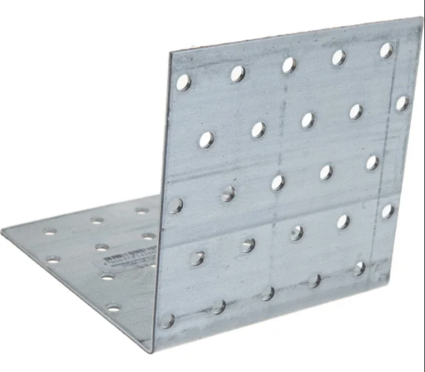 Уголок крепежный равностор.100х100х100мм KUR белый цинк