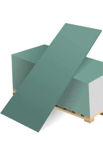 Гипсокартон Кнауф "Wunder" потолок (влагостойкий) тип Н2 2500х1200х9,5 мм S3м2