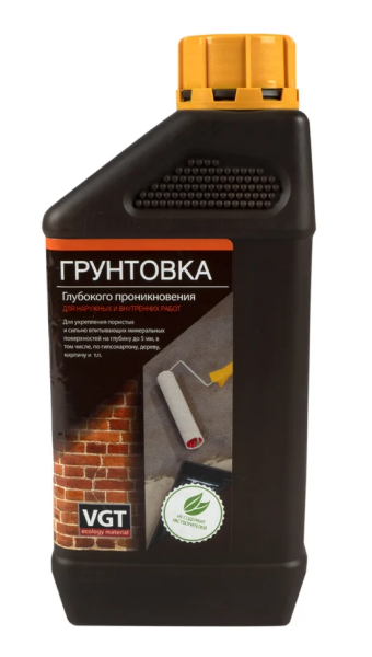 Грунтовка ВД-АК-0301 глубокого проникновения для наружных и внутренних работ 1кг