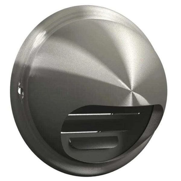 Выход стенной вентиляционный вытяжной металлический с фланцем D100мм ERA
