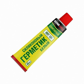 Герметик DoneWell силиконовый санитарный белый 40мл DST-121