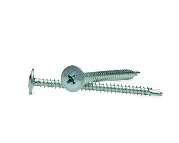 Саморез с прессшайбой, сверло 4,2х19, цинк (пакет 230 шт) МОНТАЖ