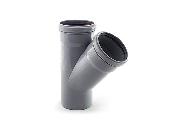 Тройник для внутренней канализации 110/110х45 РосТурПласт, арт.36575