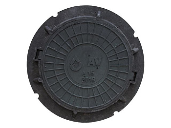 Люк садовый А15 (15кН) черный, AV Engineering, арт.AVEA15C