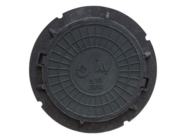 Люк садовый А15 (15кН) черный, AV Engineering, арт.AVEA15C