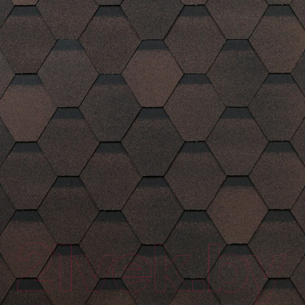 Гибкая черепица Технониколь Оптима, Соната коричневый, 6S4х21-0767