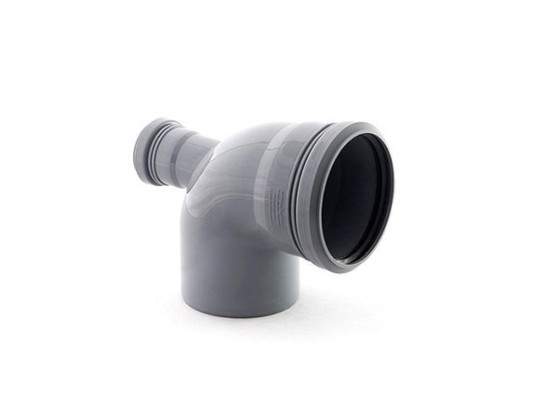 Колено для внутренней канализации 110/50х87 вых.тыл. РосТурПласт, арт.36650