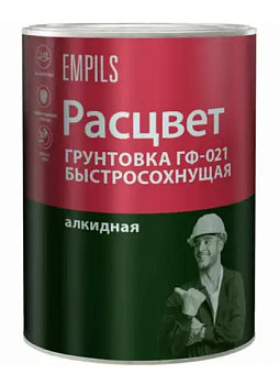 Грунтовка "РАСЦВЕТ" быстросохнущая ГФ-021 красно-коричневая 1кг