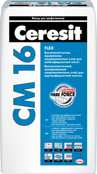 Клей для плитки СМ16 Ceresit "Flex" (25кг)