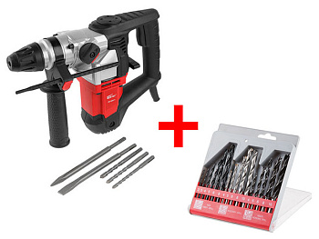 Перфоратор WORTEX RH 3231-1 в чем. + (2 зубила, 3 сверла)