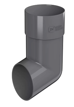 Слив трубы, серый, ТН ПВХ