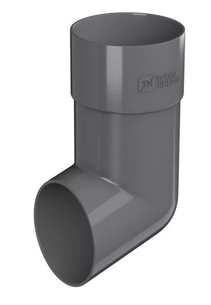 Слив трубы, серый, ТН ПВХ