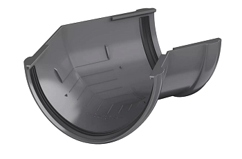 Угол желоба 135гр., серый, ТН ПВХ